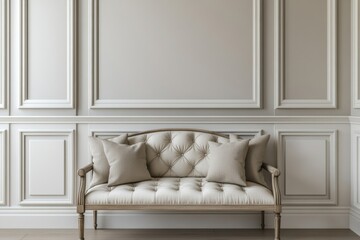 Elegant classical interior design of modern home entryway hall stylish furniture serene ambiance contemporary aesthetic