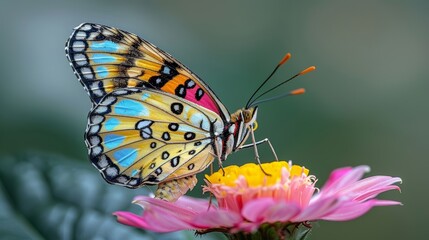 Fototapeta premium Nature’s Jewel on a Flower.