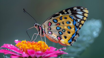 Obraz premium The Butterfly and the Blossom.