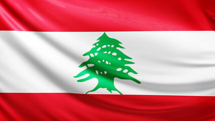 Liban flag picture, close-up shot of lebanese nation flag, asia, animated flag background photo, 3D photo of a flag, national symbol of asian country, patriotism, full screen