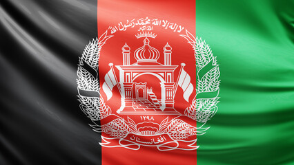 Afghanistan flag picture, close-up shot of afghan nation flag, asia, animated flag background photo, 3D photo of a flag, national symbol of asian country, patriotism, full screen