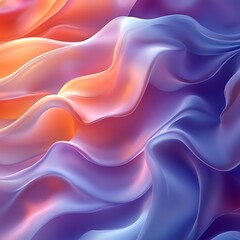 Fototapeta premium Pastel Colors Creating Elegance in Abstract Flowing Gradient Waves Captivating Photo