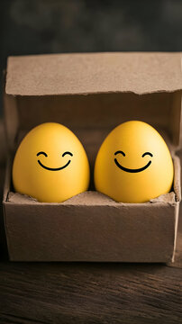 Happy Eggs Illustration