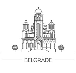 St. Marko church. Belgrade, Serbia