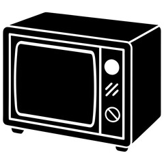 microwave oven vector illustration