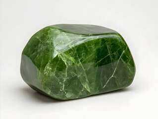 Fototapeta premium Green Polished Stone Realistic Image