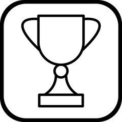 Trophy vector icon