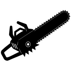 chainsaw isolated on white background