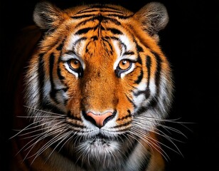 Fototapeta premium Beautiful Royal Bengal Tiger face close up