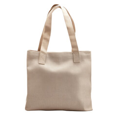 Stylish Beige Canvas Tote Bag for Everyday Use and Shopping