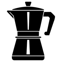 coffee maker silhouette vector illustration.