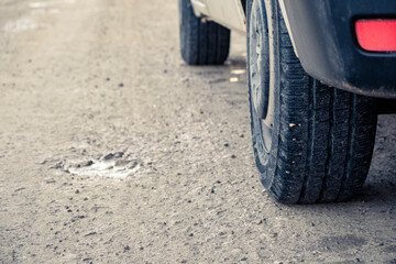 winter tire, slippery road, gravel road