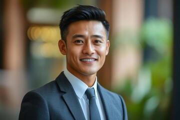 Team of asian business professionals discussing over documents with smiles. Collaborative teamwork and positive corporate environment concept, Generative AI