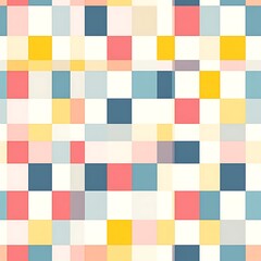 Multicolor Minimalist Checkerboard Pattern in Vector Style