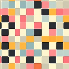 Colorful Clean Checker Pattern in Vector Format for Graphic Use