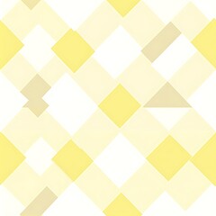 Symmetrical Checkerboard Design with Alternating Yellow Shapes