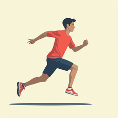 Boy running, Students running vector design, running vector design