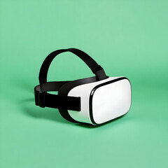 White VR Headset 3D Render