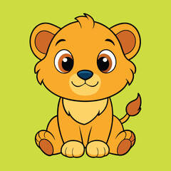 Fototapeta premium Baby Lion vector