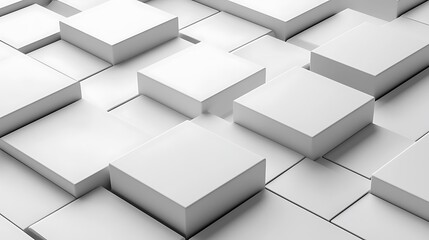 Fototapeta premium Blank business card mockup on white textured background 3d illustration 3d rendering card template