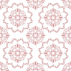 Classic Damask seamless pattern, Vintage design, element old style, Rose gold floral ornament, Luxury Ornamental lace tracery, Traditional background, Vector Illustration for Elegant Textile Design