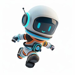 A astronaut 3D cartoon, clipart