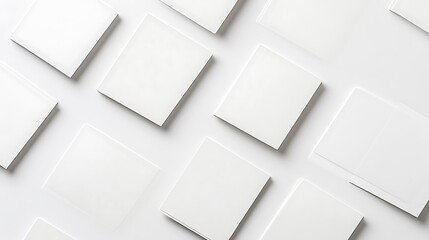 Blank business card mockup on white textured background 3d illustration 3d rendering card template