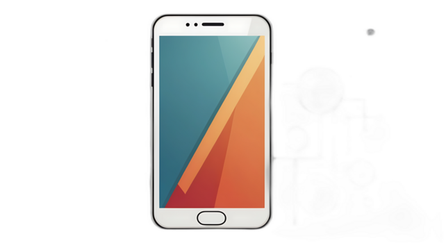 Minimalistic Smartphone Icon for Modern UI Design