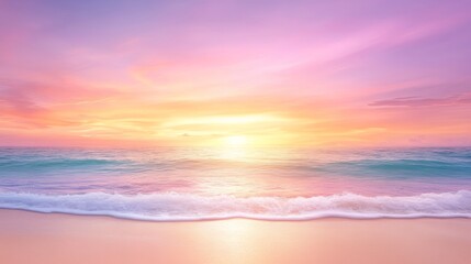 Serene Sunset on Tropical Beach.