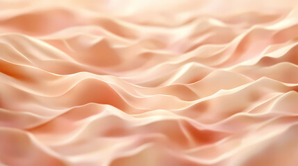 Fototapeta premium Ruffled sand dunes with undulating patterns and soft focus, desert landscape, ruffled sand, dune texture, soft focus effect, wavy ground. Dune. Illustration