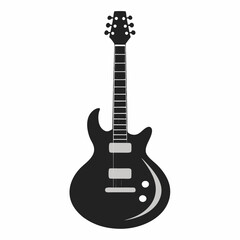 guitar isolated on white