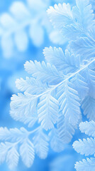 Frozen Fern Abstract Background
