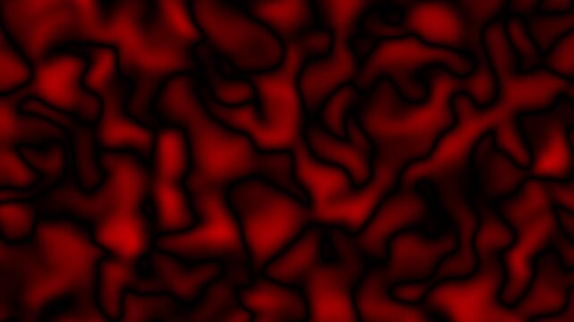 Abstract red shapes wavy animation background. Red shape waves loop