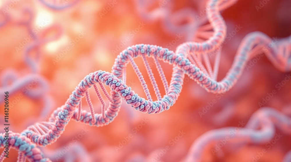Aufkleber detailed close up of dna double helix structure intricate molecular arrangement is highlighted again