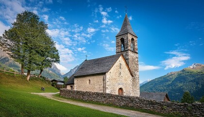 Fototapeta premium church on the hill