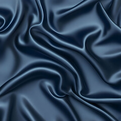 Obraz premium Dark Blue Silk Fabric Abstract Background Illustration