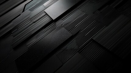 Obraz premium High-Tech Dark Carbon Fiber Textures with Intricate Patterns