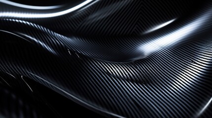 Naklejka premium Sleek Carbon Fiber Background with High-Tech Textures and Details
