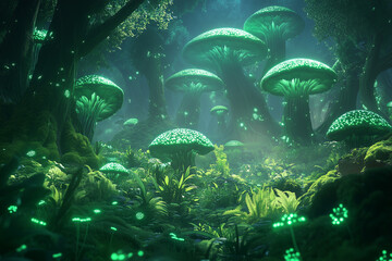 Fototapeta premium sci-fi fantasy of alien culture and myth