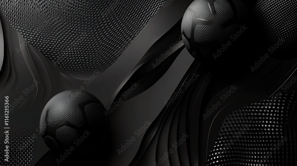 Poster Abstract Black and Grey Texture: A captivating abstract image featuring a mesmerizing interplay of black and grey textures, creating a sense of depth and intrigue.