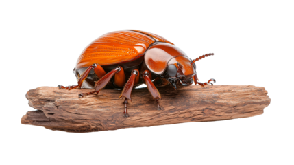 A close-up of a Red Admiral butterfly resting on a branch highlighting its vibrant colors and markings, isolated on white background.
