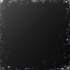Fototapeta premium Distressed Vintage Black Background, Worn, Scratched, Faded Photo Texture with Deep Dust and Copy Space