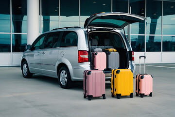 Airport Pickup: Luggage Ready for a Journey