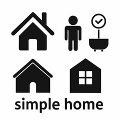 home icon set