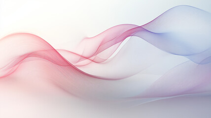 Fototapeta premium Subtle Red and Purple Gradient Flowing Waves on White, background for Powerpoint presentation, web banner design