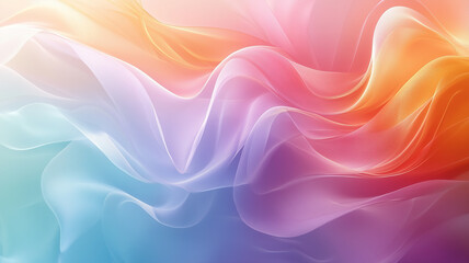 Obraz premium Vibrant Flowing Fabric-Like Texture with Warm Color Palette, background for Powerpoint presentation, web banner design