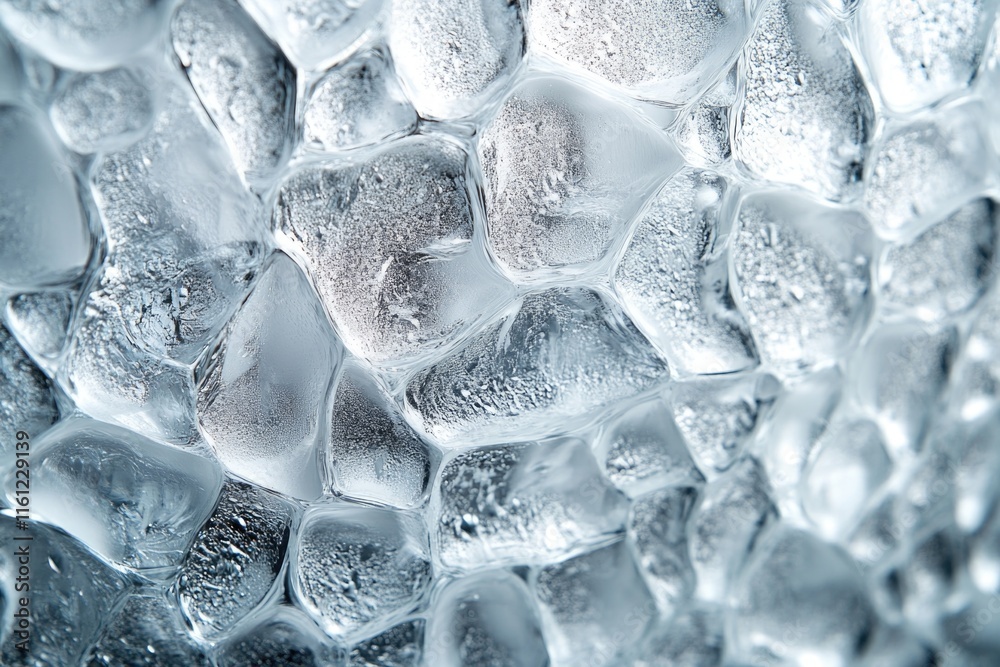 Poster a collection of ice cubes stacked on top of each other