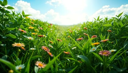 Obraz premium grass and sky