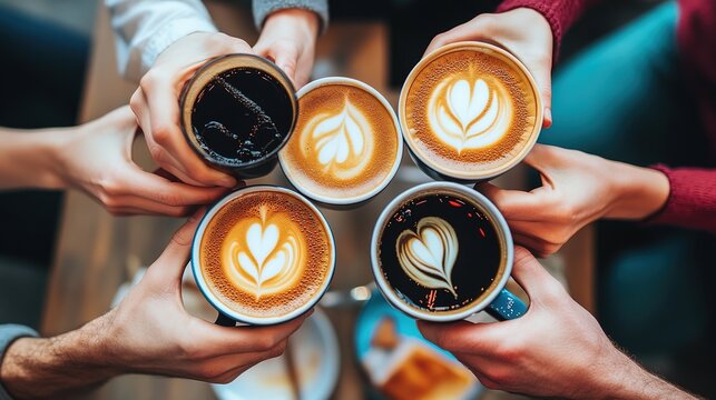 Team collaboration and networking: diverse group of business professionals engaging in a productive coffee break discussion, 4k Resolution 