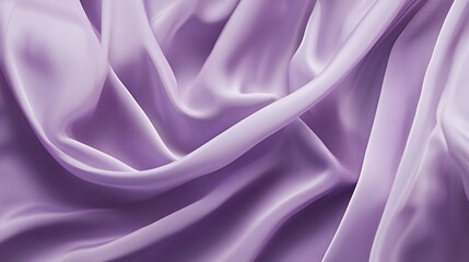 Obraz premium Draped Lavender Silk Fabric Shows Soft Texture